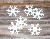 Streudeko 'Schneeflocke' aus Filz 80er-Set