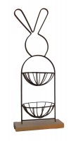Etagere 'Hase' aus Metall 62 cm