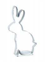 PTMD Teelichthalter 'Hase' aus Metall 24 cm