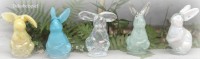 PTMD Hase aus Glas gelb 10 cm