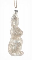 Dekohnger 'Hase' aus Glas 12 cm