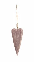 PTMD 'Herz' aus Holz rosa 16 cm