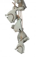 PTMD Dekohnger 'Hase' aus Holz 8er-Set