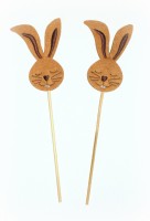 Dekostecker 'Hasenkopf' aus Filz 2er-Set