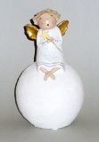 Engel 'Sternengucker' aus Polyresin 20 cm