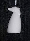 Dekohänger 'Santa Simply' aus Porzellan 8,5 cm