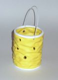 Laterne 'Pala' aus Keramik gelb 12 cm