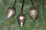 PTMD Christbaumschmuck 'Zapfen' aus Glas bronze 6er-Set
