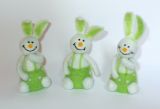 Hase aus Filz grn 3er-Set