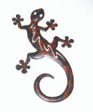 Gecko aus Metall mixed color 50 cm