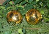 Deko-Kugeln aus Metall gold 5 cm 4er-Set