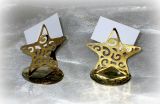 Tischkartenhalter 'Stern' aus Metall gold 4er-Set