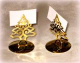 Tischkartenhalter 'Baum' aus Metall gold 4er-Set