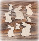 Streudeko 'Hase' aus Holz 30er-Set