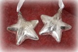 Dekohnger 'Stern Frozen' aus Glas 10 cm 2er-Set
