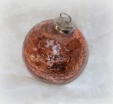 Christbaumkugel aus Glas kupfer 10 cm 4er-Set