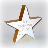 Stern 'Christmas' aus Holz 25 cm