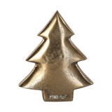 PTMD Tannenbaum aus Aluminiumguss gold 18 cm