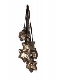 PTMD Christbaumschmuck 'Stern' aus Glas bronze 6er-Set