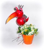 Blumentopfhalter 'Colorado Bird' aus Metall 36 cm