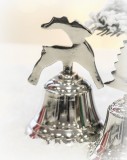 Glocke 'Rentier' aus Aluminium 10 cm