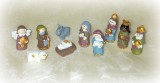 Krippenfiguren aus Polyresin 10er-Set