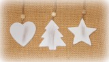 Dekohnger 'Weihnacht' aus Holz 6er-Set