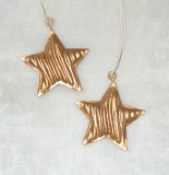 Dekohnger 'Stern' aus Metall gold 12er-Set