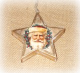 PTMD Dekohnger 'Stern Santa' aus Holz 10 cm