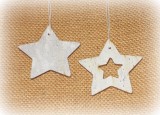 Dekohnger 'Stern' aus Holz 12er-Set