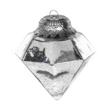PTMD Dekohnger 'Diamant' aus Glas silber 24 cm