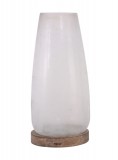 PTMD Windlicht 'White' aus Glas 45 cm