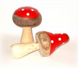 Fliegenpilz aus Holz 2er-Set