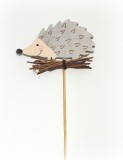Dekostecker 'Igel' aus Holz 3er-Set