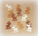 Streudeko 'Schaukelelch' aus Filz 24er-Set