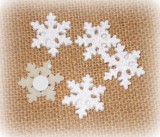 Streudeko 'Schneeflocke' aus Polyresin 10er-Set
