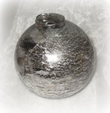 Christbaumkugel aus Glas silber 10 cm 4er-Set