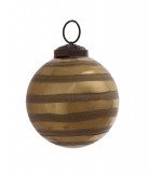 PTMD Christbaumkugel 'Darrell' aus Glas gold 7 cm