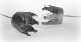 Deko-Stecker 'Krone' aus Metall silber 2er-Set