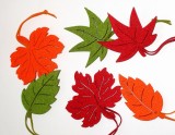 Herbstblätter aus Filz 12er-Set