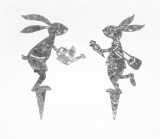 Dekostecker 'Ina und Ulrich' Zink 2er-Set
