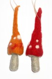 Dekohnger 'Pilze' aus Filz und Holz 2er-Set