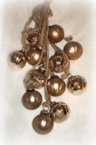 Christbaumschmuck 'Kugel' aus Glas bronze 12er-Set