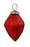 PTMD Christbaumschmuck 'Diamond' aus Glas rot 7,5 cm