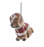 PTMD Dekohnger 'Weihnachtshund Retriever' aus Polyresin 6,5 cm