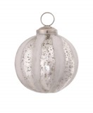 PTMD Christbaumkugel 'Ray white' aus Glas 8 cm