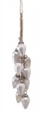 PTMD Christbaumschmuck 'Zapfen' aus Glas silber 10er-Set