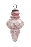 PTMD Christbaumschmuck 'Kegel Dewy pink' aus Glas 13 cm