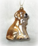 Christbaumschmuck 'Hund' aus Glas 3er-Set
