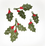 Streudeko 'Ilex' aus Filz 5er-Set
